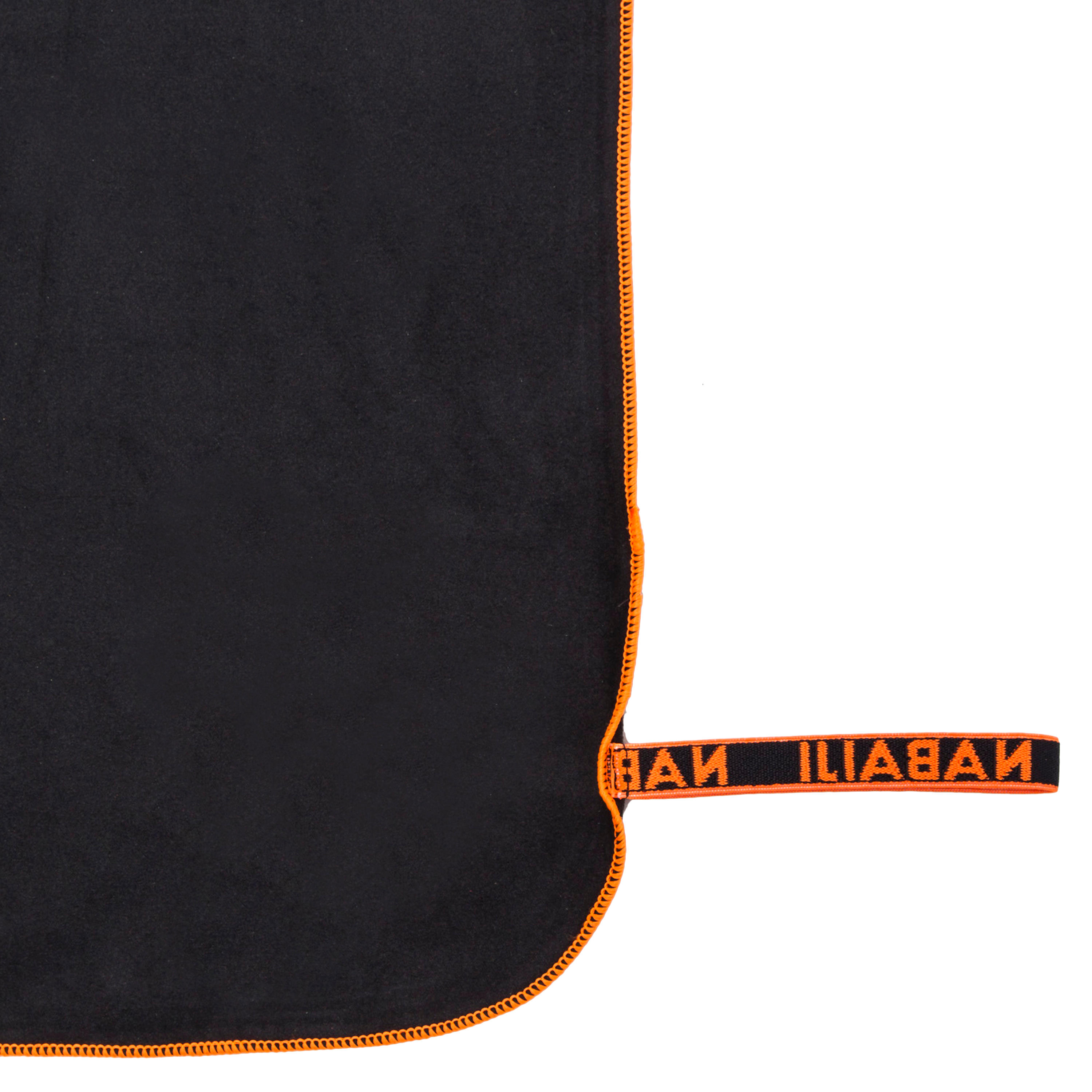 Microfibre Pool Towel Size L - Black - NABAIJI