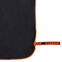 Compact microfibre towel size L 80 x 130 cm - Black