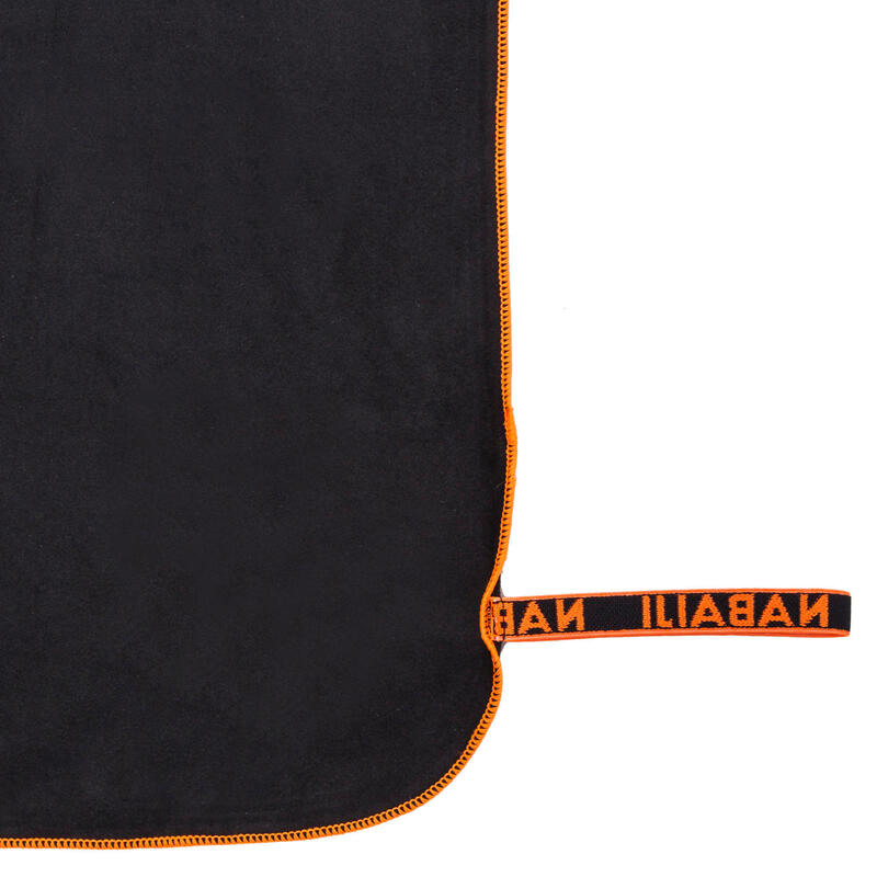 Prosop Microfibră Mărimea L 80 x 130 cm Negru