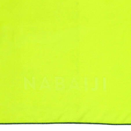 Swimming Microfibre Towel Size L 80 x 130 cm - Neon Yellow