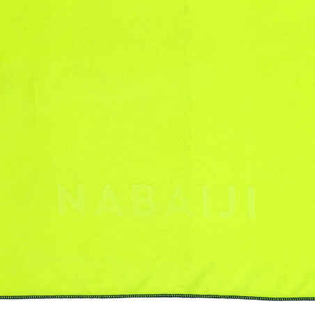 Swimming Microfibre Towel Size L 80 x 130 cm - Neon Yellow