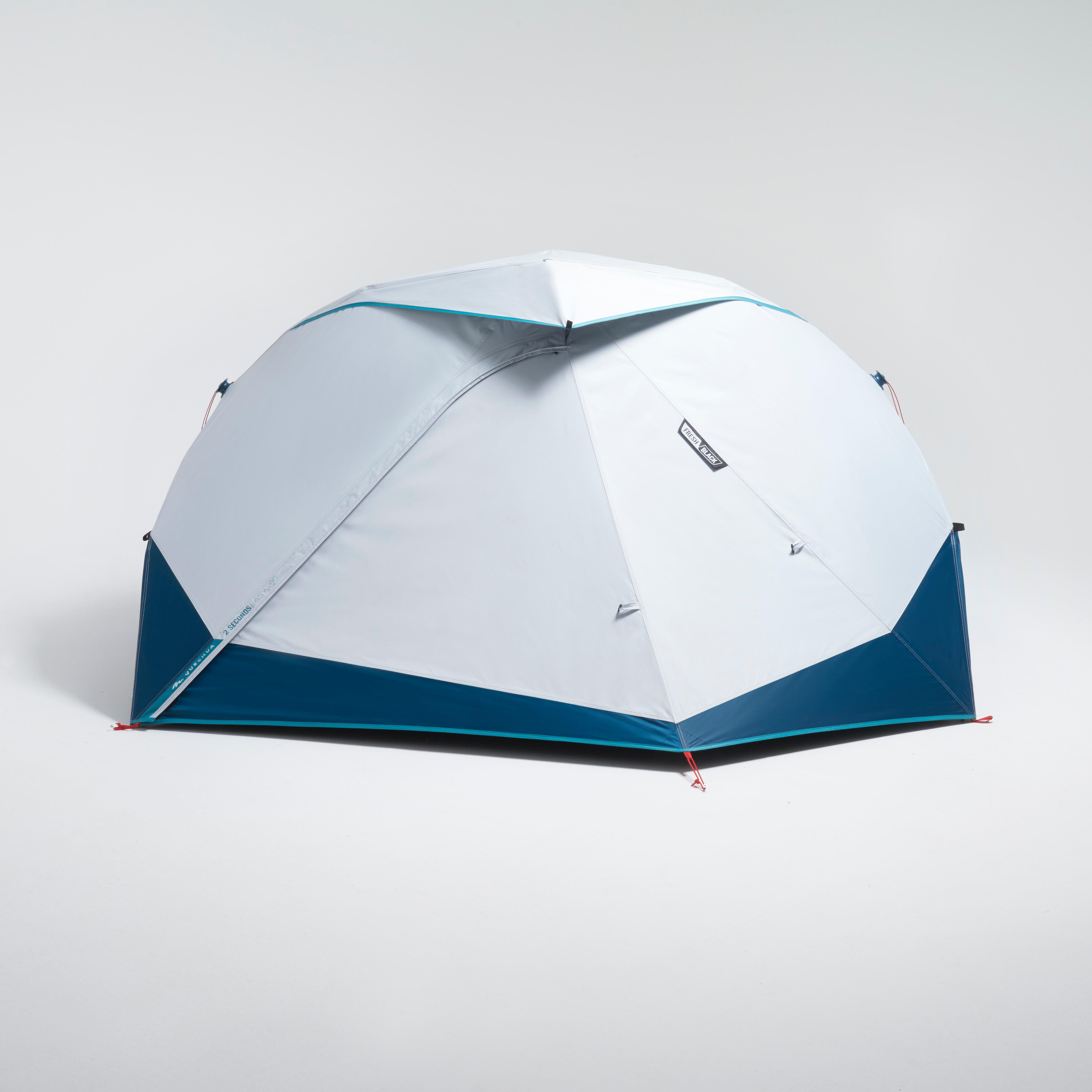 2-person Camping Tent, 2 Seconds Easy Fresh & Black - QUECHUA