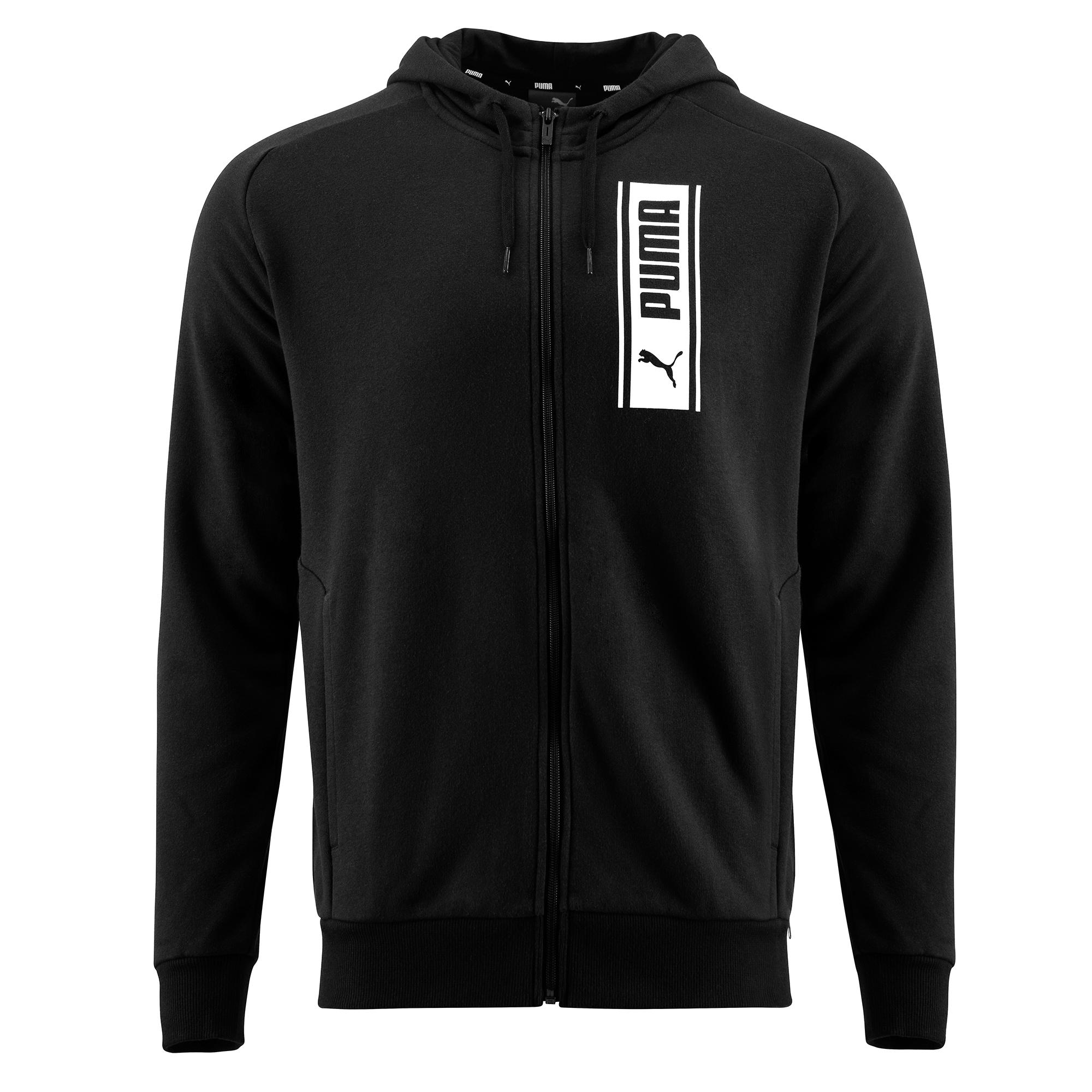 PUMA PÁNSKA MIKINA S KAPUCŇOU NA CVIČENIE ČIERNA L · záber 3