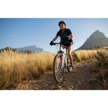 Velo Vtt St 100 Femme Blanc Rose 27 5 Rockrider Decathlon