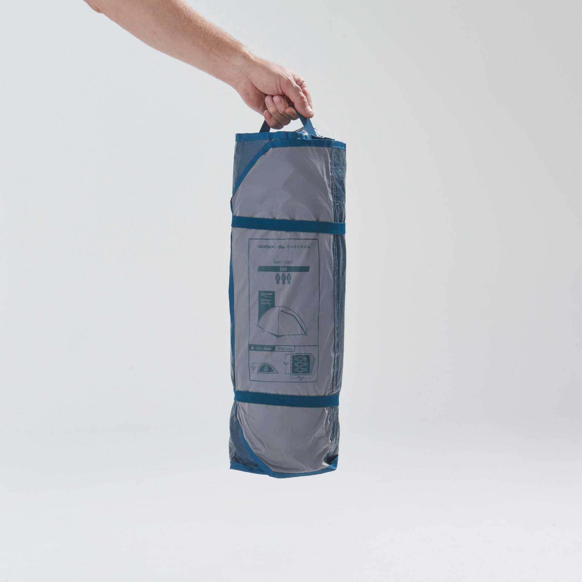 großes zelt günstig kaufen KTT Extra für 10–12 Personen (B), Familien-Kabinenzelt, 2 Zimmer, 3 Türen und 3 Fenster mit Netz, gerade Wand, wasserdicht, doppellagig, Ein Dachzelt in Island Color:Dawn Blossom Gifting-Yes
