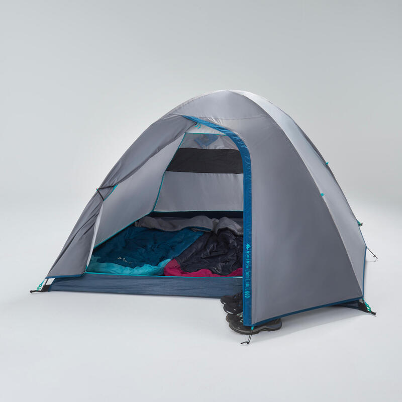 Cort de camping 3 locuri, MH100 gri
