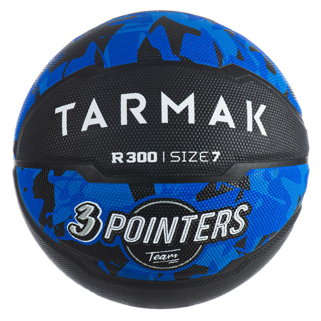 Size 7 basketball r300 - black/blue