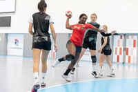Handballschuhe Stronger H900 Erwachsene weiss/grau 