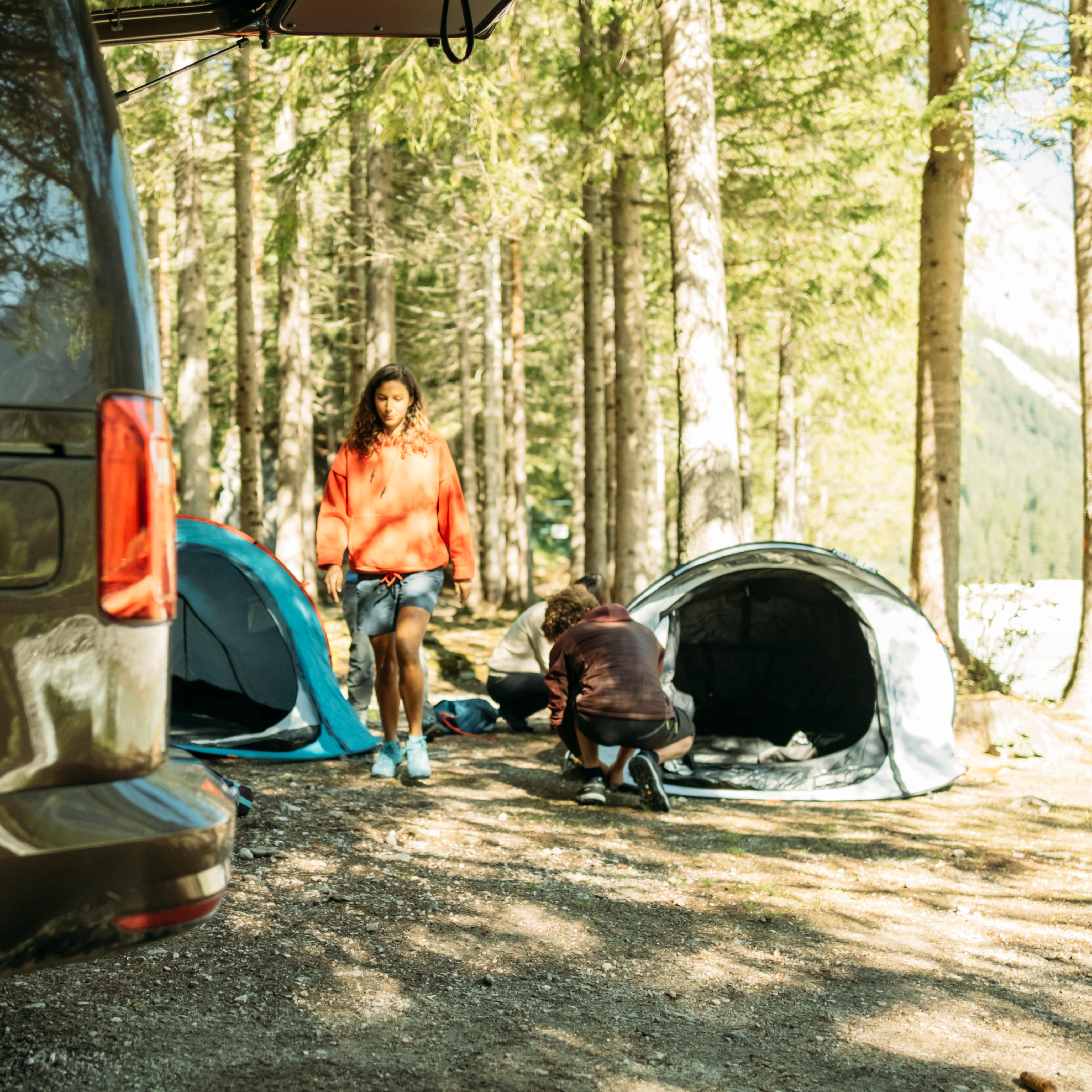 2-Person Camping Tent - 2 Seconds Fresh & Black - QUECHUA