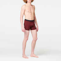 Men's Breathable microfibre boxers - Burgundy