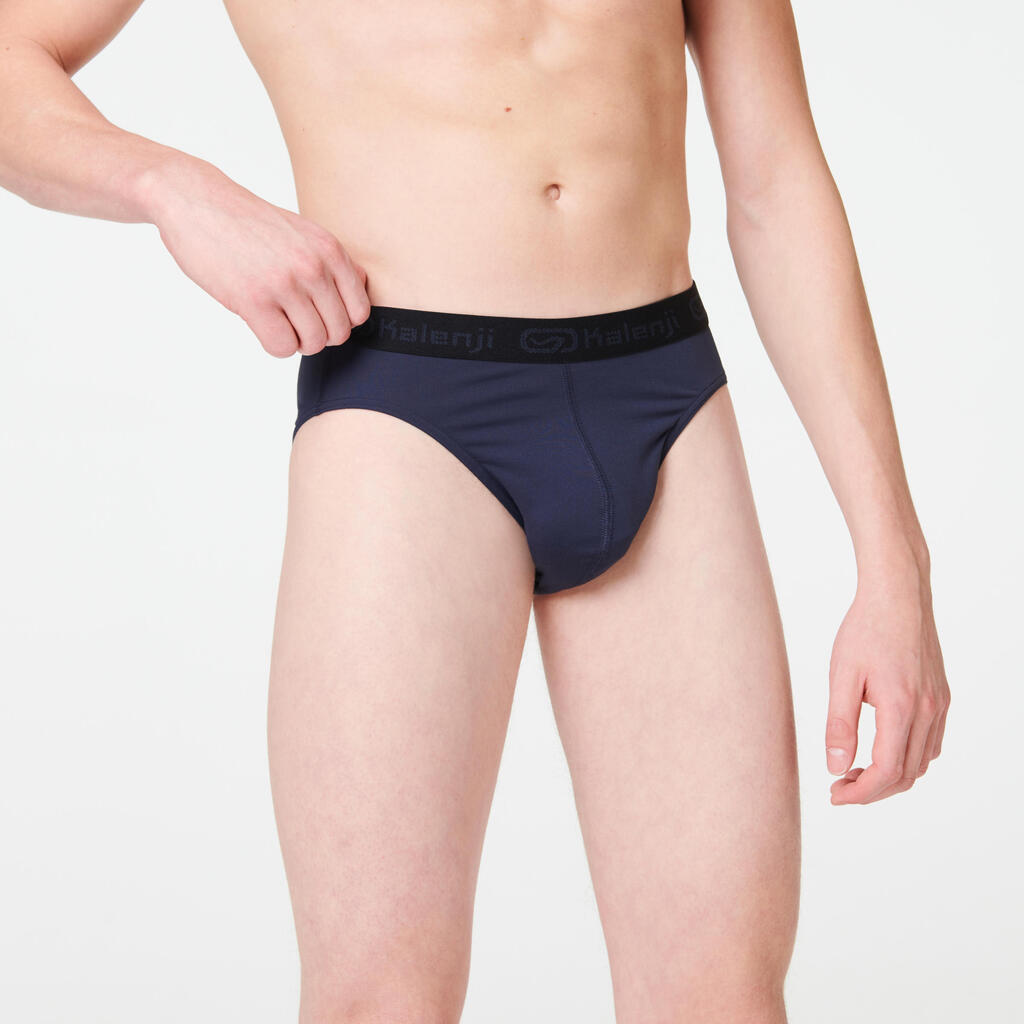 calzoncillo de Running para Hombre	Kalenji Transpirable azul oscuro