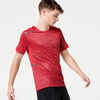 RUN DRY+ MEN'S RUNNING T-SHIRT - MOTTLED RED