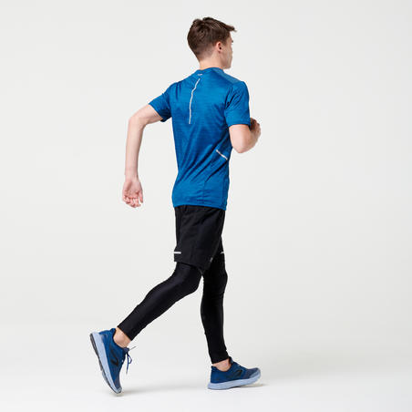 T-shirt running respirant homme - Dry+ bleu de prusse