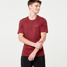 Men Running Breathable T-Shirt Dry+ - Burgundy Red