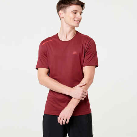 T-shirt running respirant homme - Dry+ rouge bordeaux