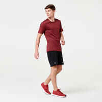 Dry+ Men's Breathable Running T-Shirt - Burgundy Red