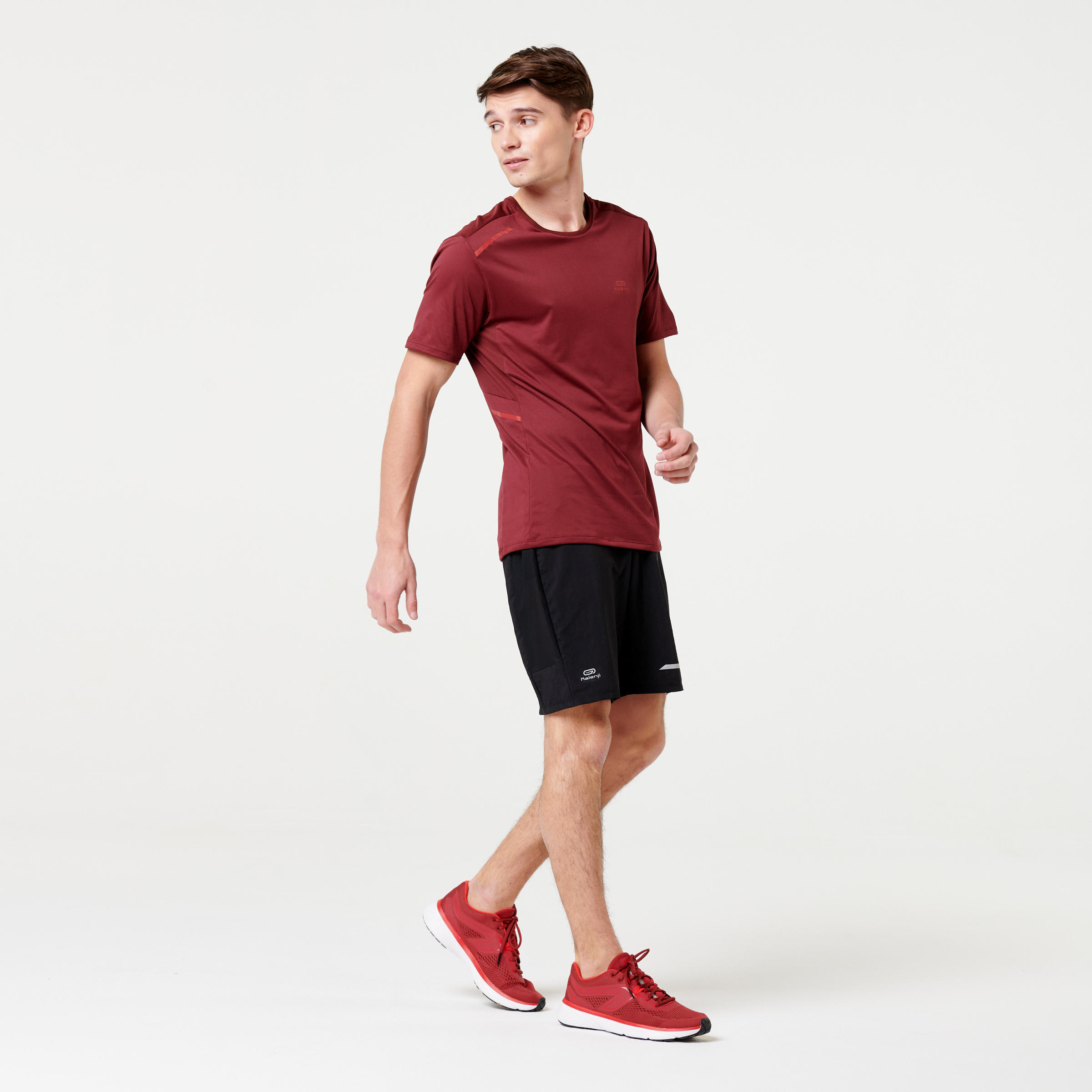 Men's Quick Dry+ Running T-Shirt - Burgundy