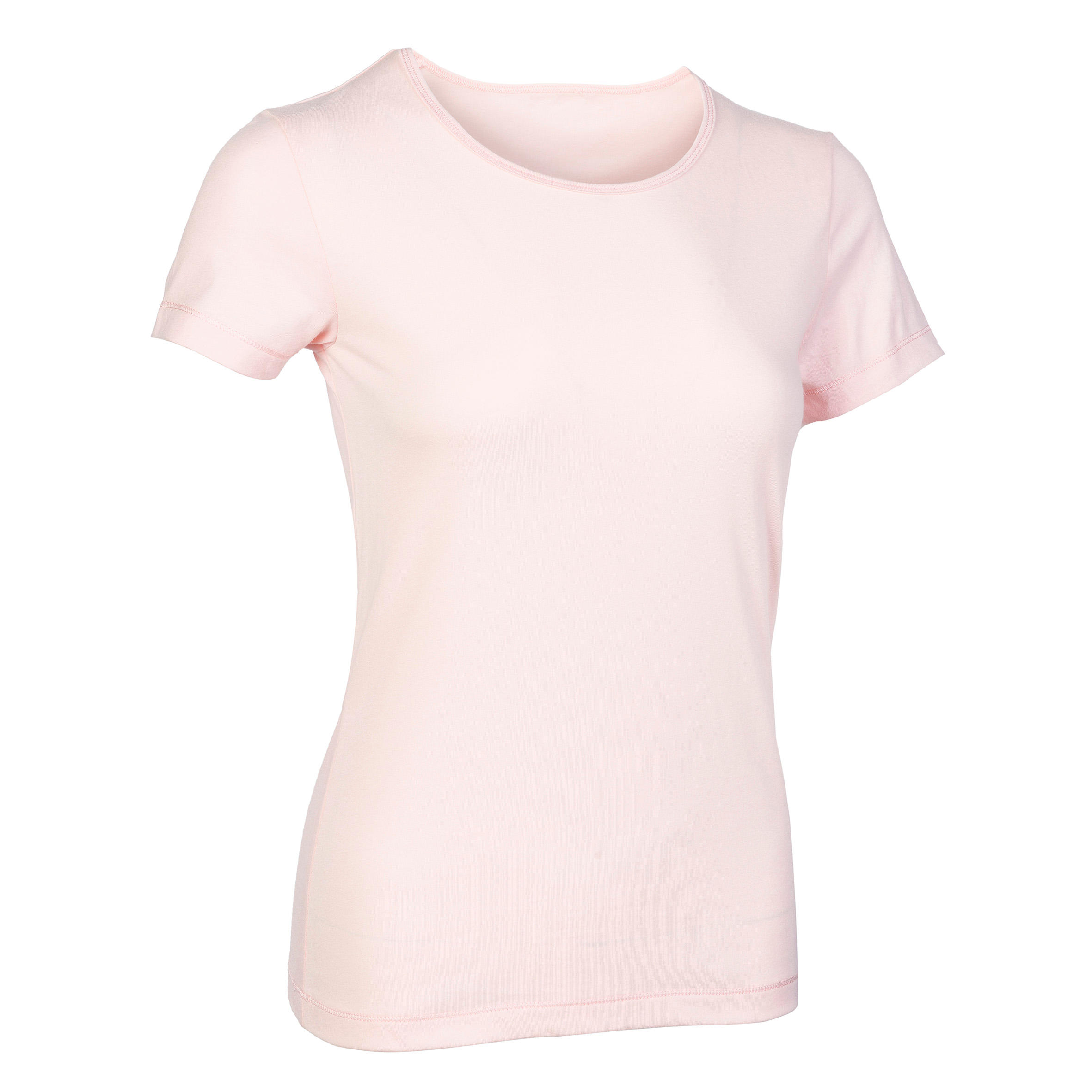 Women's Pilates \u0026 Gentle Gym 100% Cotton T-Shirt - Decathlon