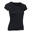 女款修身剪裁溫和健身與皮拉提斯T恤500 - 黑色