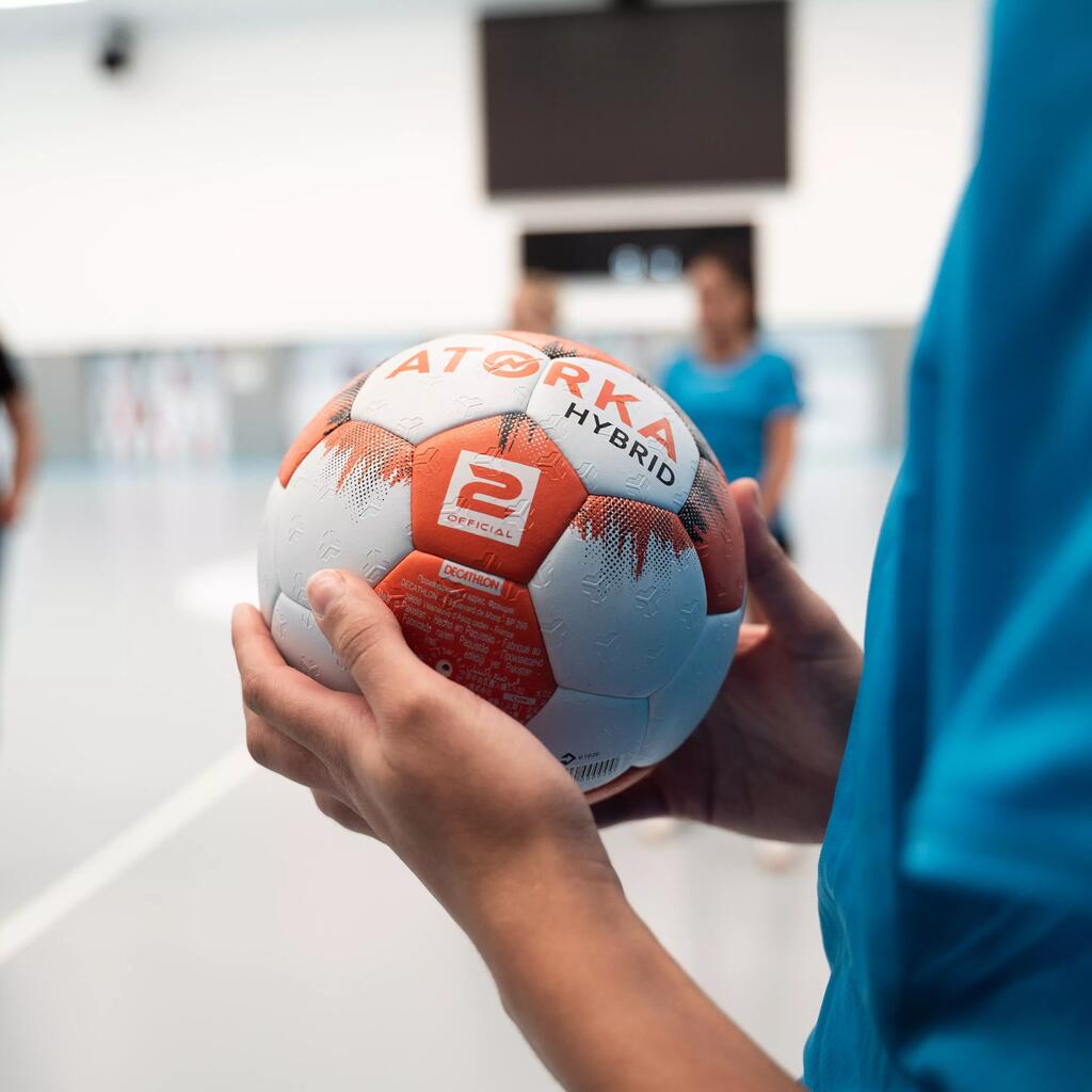 Handball Hybrid Größe 2 blau/grau