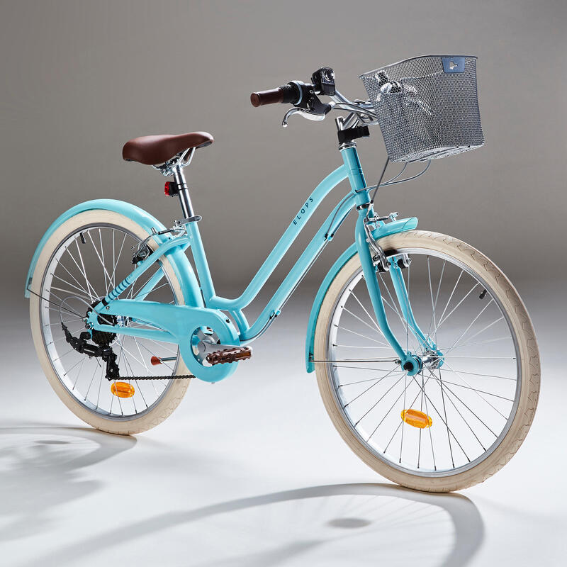 Industrializar Prestador papelería Bicicleta de paseo niños 24 pulgadas Elops 500 azul 9-12 años | Decathlon