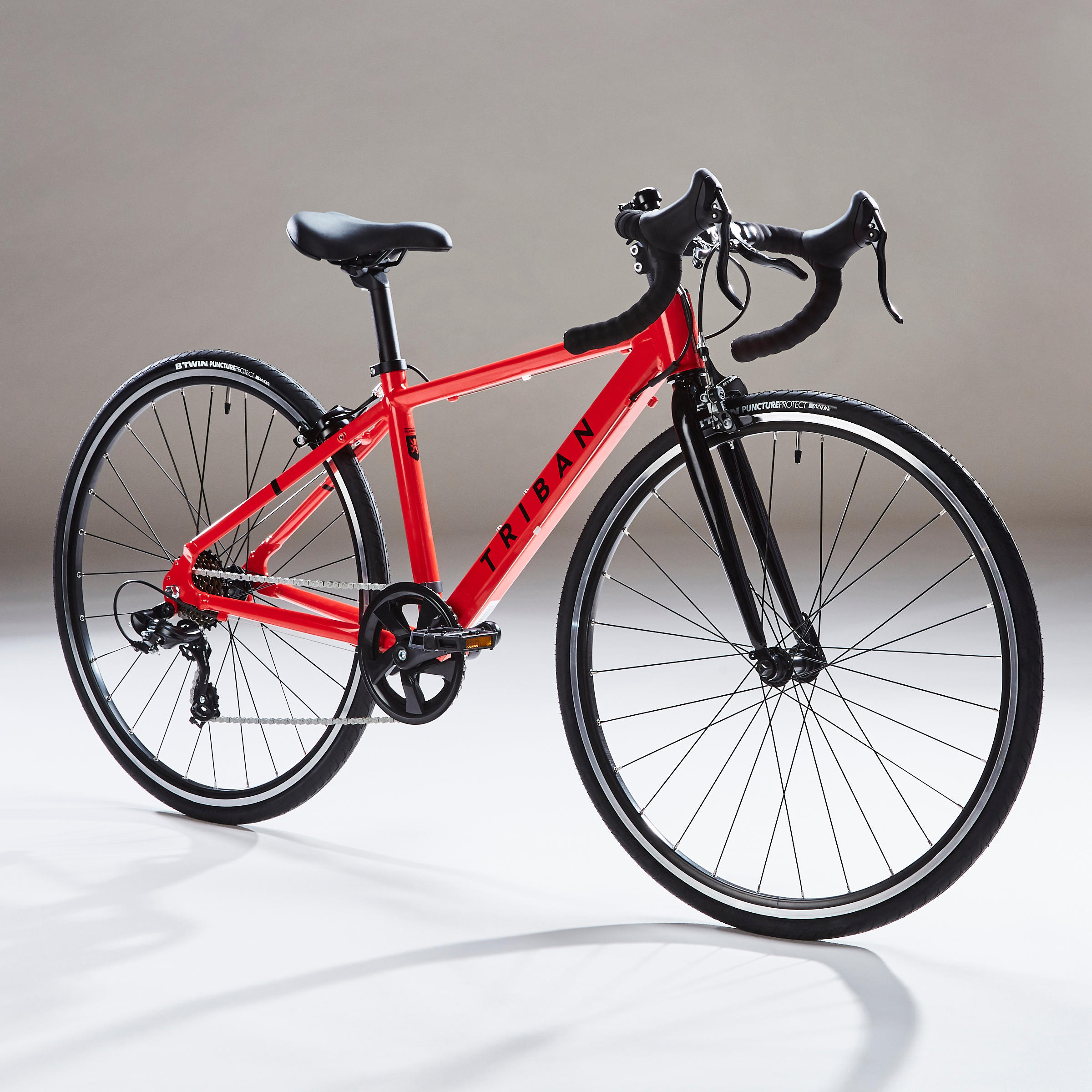 CHILDREN'S ROAD BIKE 26" ROAD 100 RED 9-12 YEARS