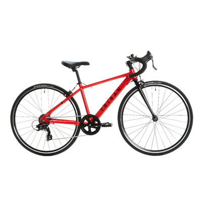 Second Hand - Bici da corsa bambino 9-12 anni ROAD 100 rossa 26