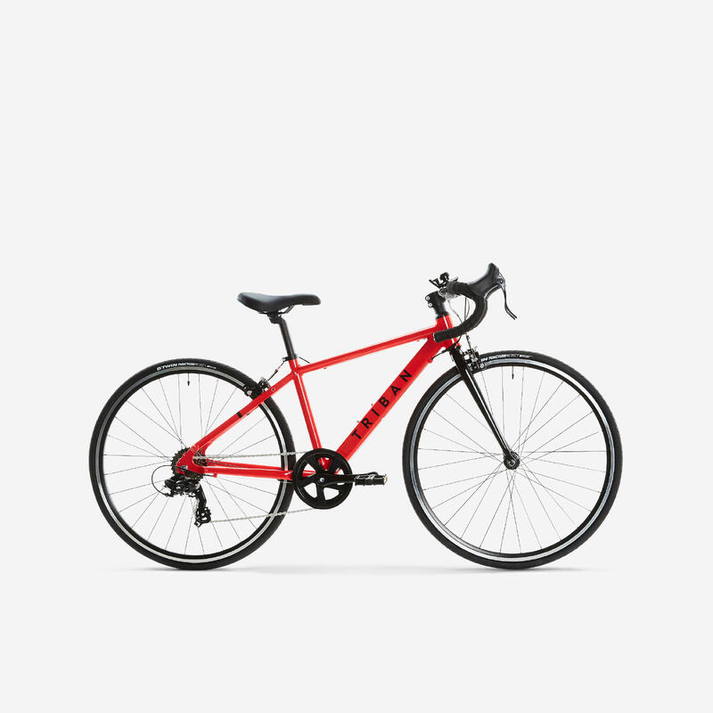 PRODUCTO OCASIÓN: Bicicleta de carretera niños 26" Triban 100 roja 9-12 años