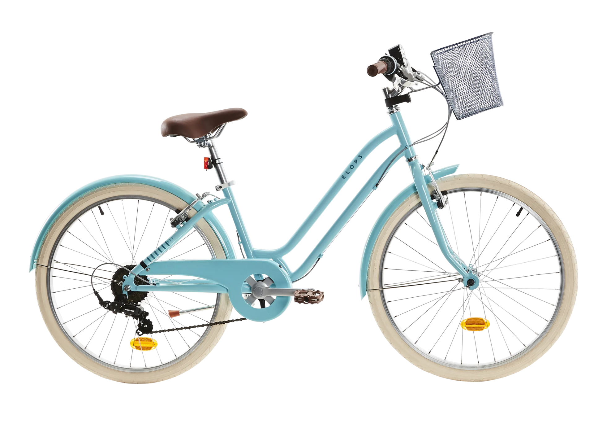City-Bike Kinder Elops 500 24 Zoll 9–12 Jahre 