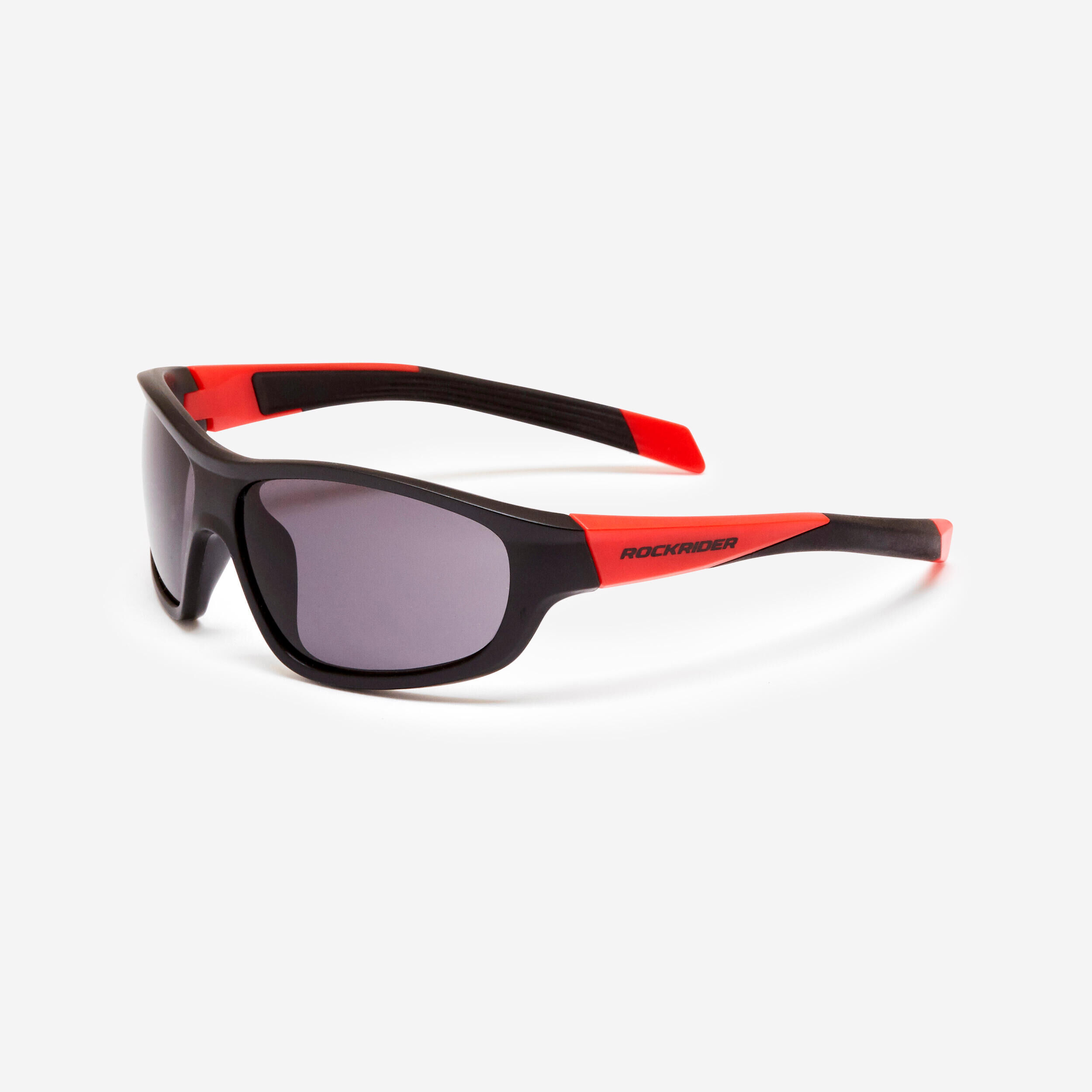 BTWIN Kids' Cat 3 Cycling Sunglasses- Black/Red