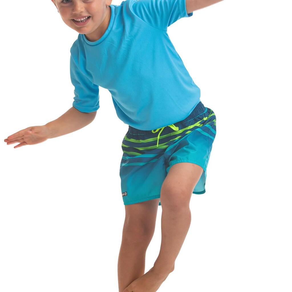 Boardshort 100 Para Niños Shadow Rojo