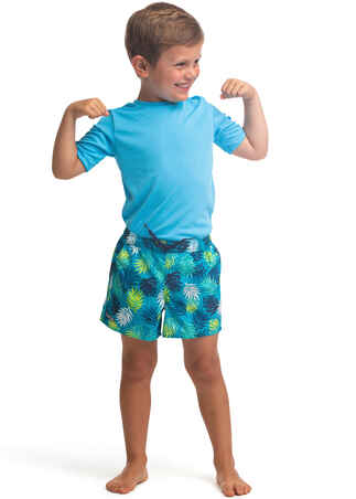 מכנסי גלישה לילדים 100 - ירוק צללים