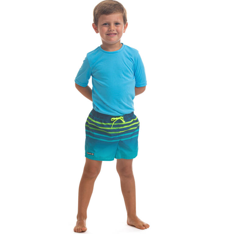 Kids' Boardshorts 100 Tokyo - Turquoise