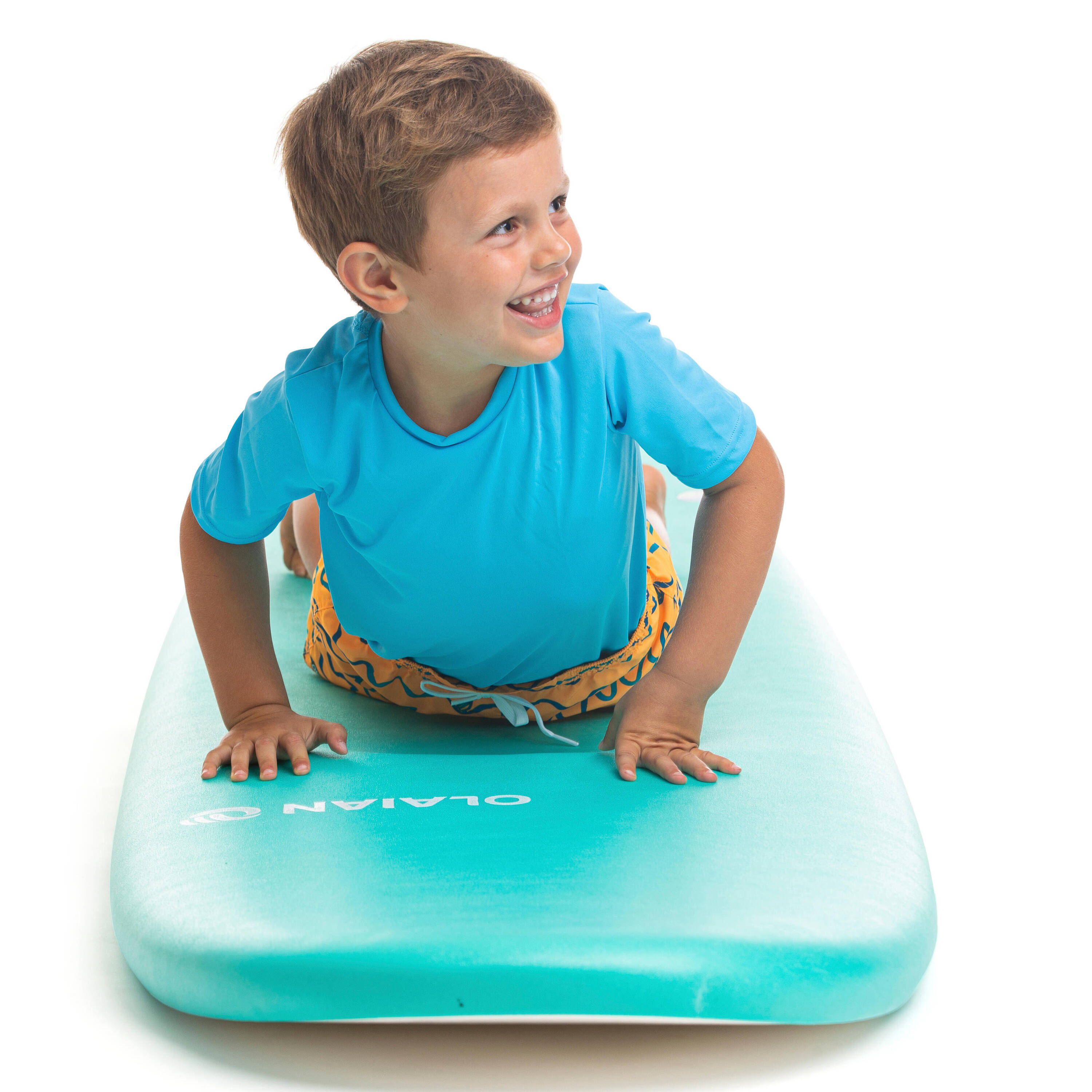 Kids Surfing UV Rash Guard T-shirt Blue -  5