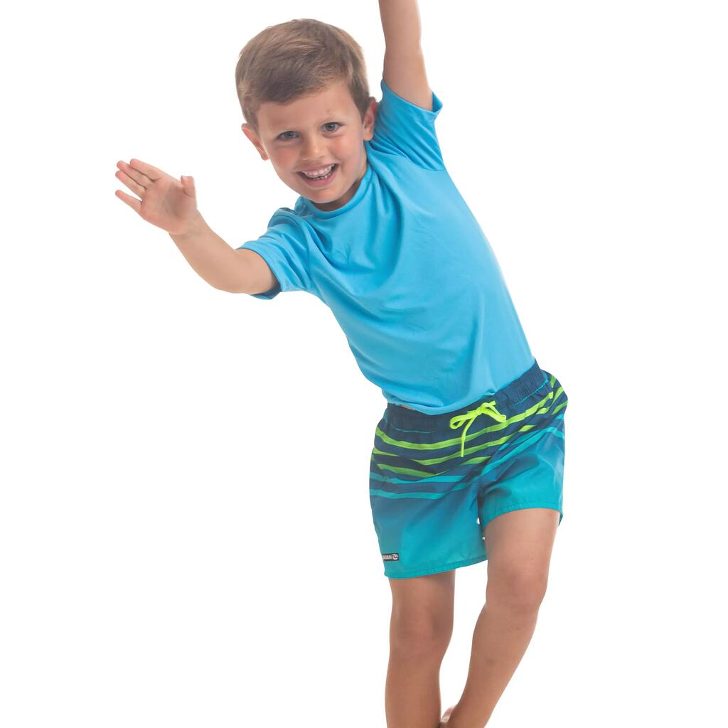 Boardshort 100 Para Niños Shadow Rojo