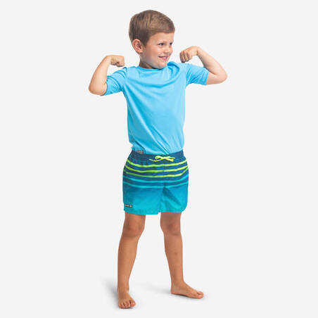 Kids' Boardshorts 100 Tokyo - Turquoise