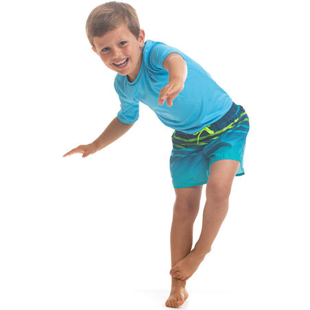 Kids' Boardshorts - BS 100 Turquoise