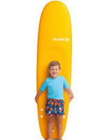 Šorts za surfovanje 100 dečji - plavo/crveni