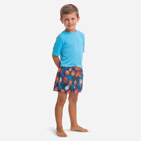 Kids’ swim shorts 100 - Blue/Red