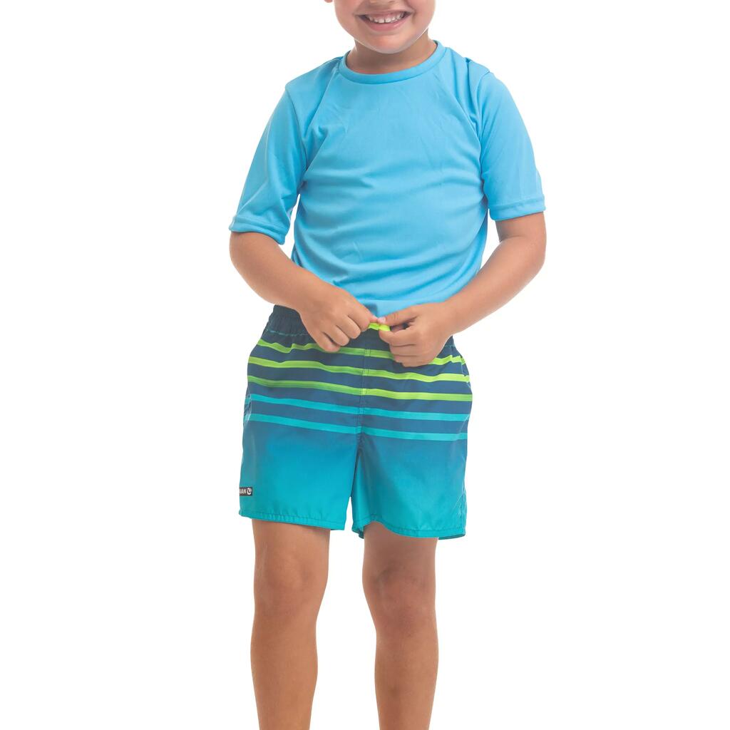 Boardshort 100 Para Niños Shadow Rojo