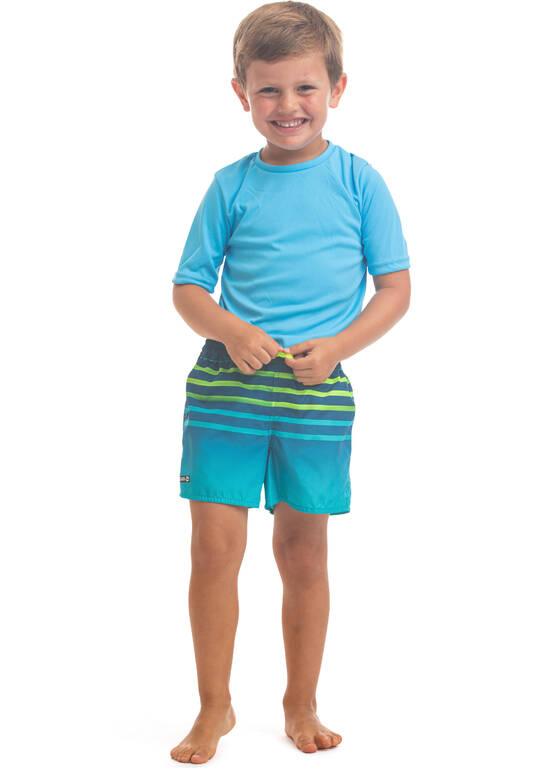 Kids' Boardshorts 100 Tokyo - Turquoise