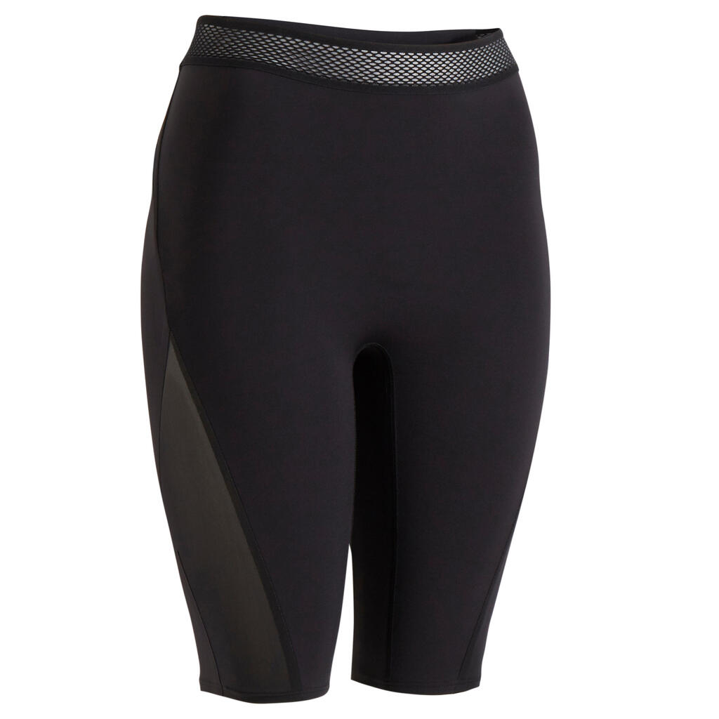 CALZA DEPORTIVA MUJER BIKER CON BOLSILLO NEGRA