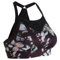 Cardio Training - Top Cardio FBRA 120 Estampado DOMYOS - Tops, Soutiens desportivos Cardio Mulher