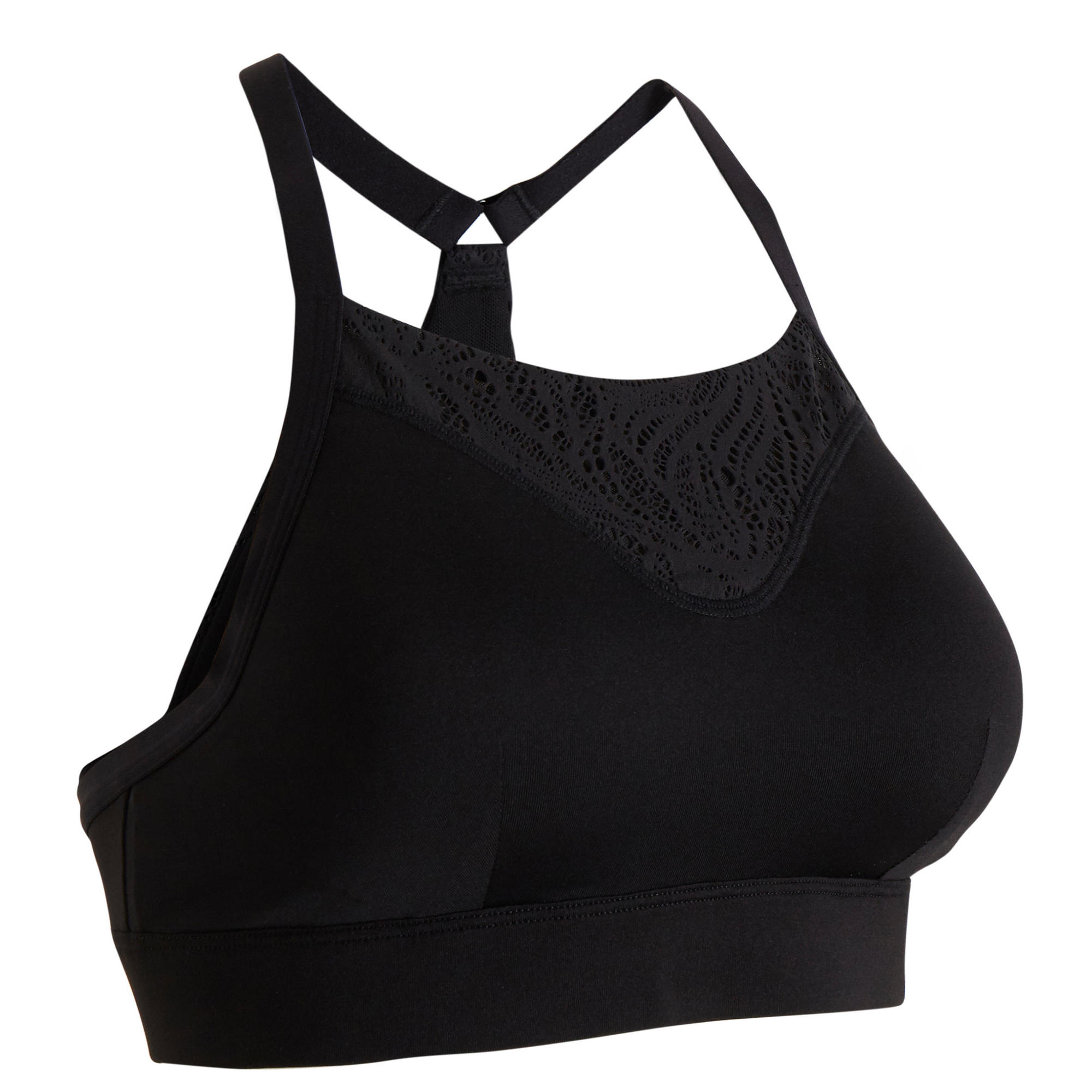 120 Womens Fitness Cardio Training Sports Bra Black Domyos By Decathlon 