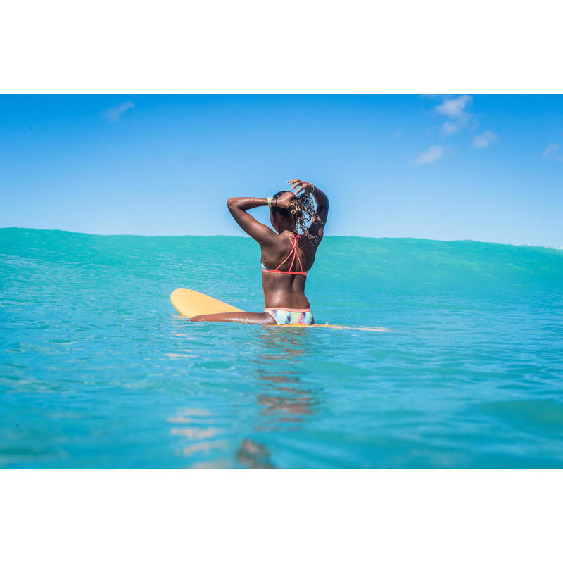 Bikini-Oberteil Triangel Surfen Bondy 500 Aina Mädchen türkis