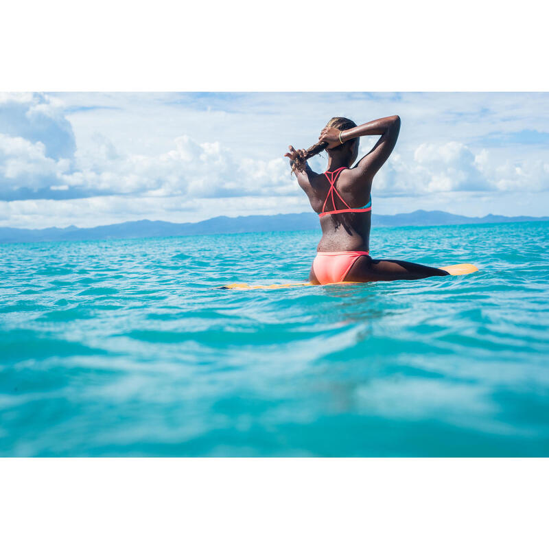 Bikinitop voor surfen meisjes Bondi 500 triangel groen