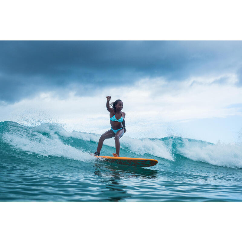 Bikinitop voor surfen meisjes Betty 500 triangel turquoise