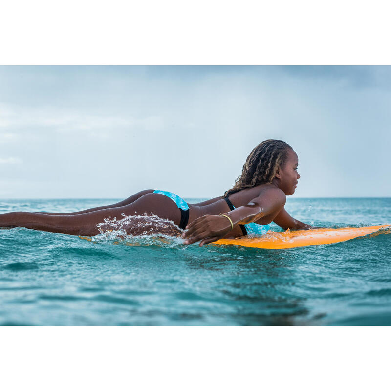 Bikini-Hose Malou 500 Shibo Surfen Mädchen türkis