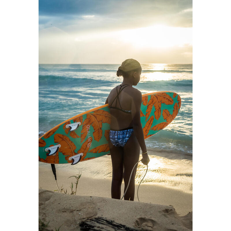 Bikinibroekje voor surfen meisjes Maeva 500 blauw