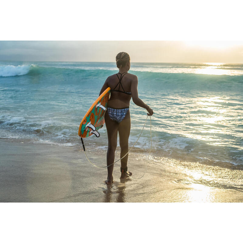 HAUT DE MAILLOT DE BAIN SURF FILLE BRASSIÈRE BLEU BONDI 500